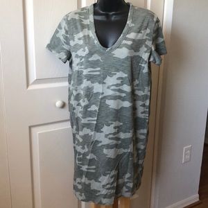 Universal Thread Camo Cotton Short Sleeve Dress Size M